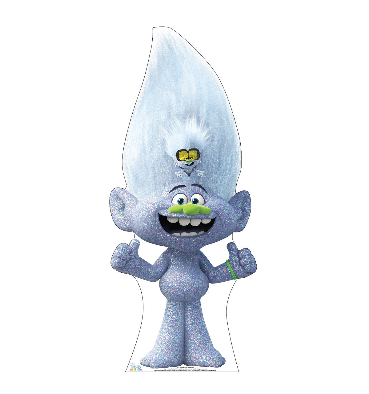 Tiny and Guy Diamond Trolls Standee