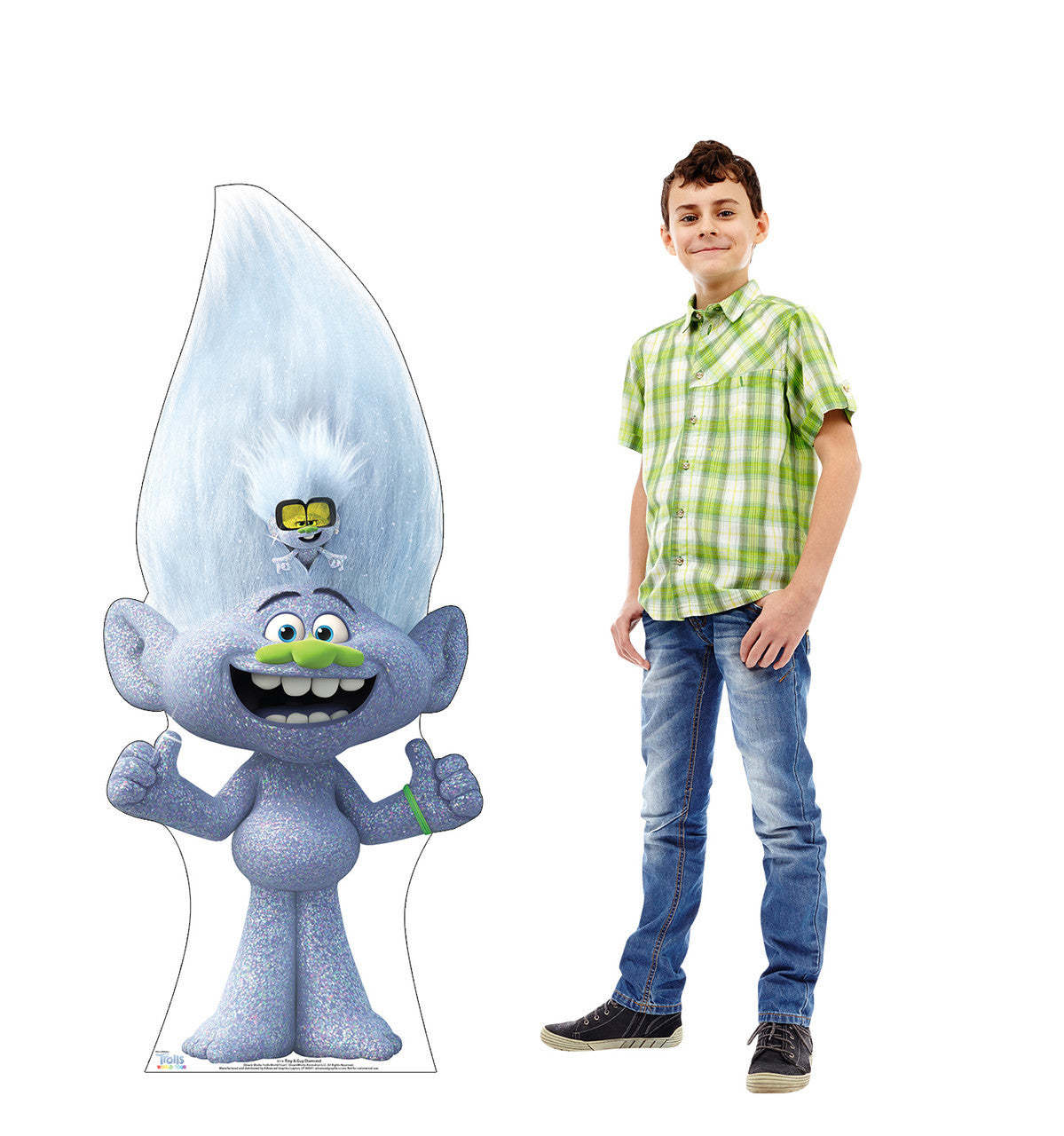 Tiny and Guy Diamond Trolls Standee
