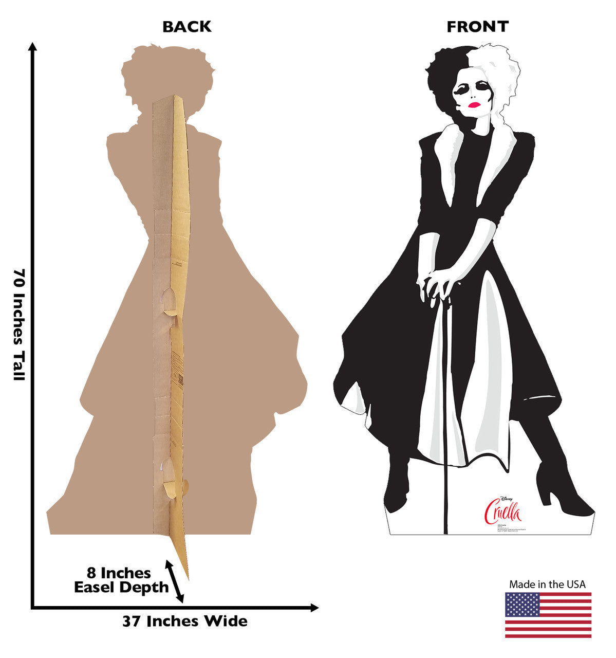 Cruella's Stylish Standout Cutout