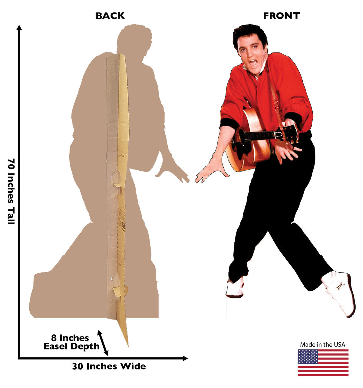 Groovin' Elvis Cardboard Cutout