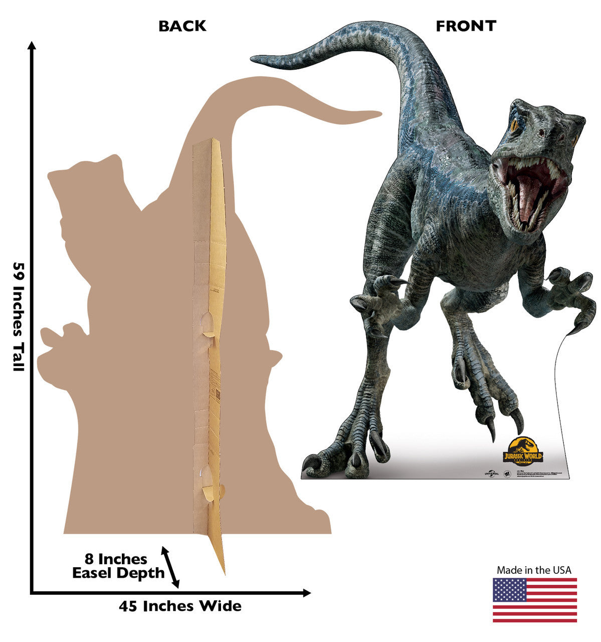 Blue Jurassic Cutout