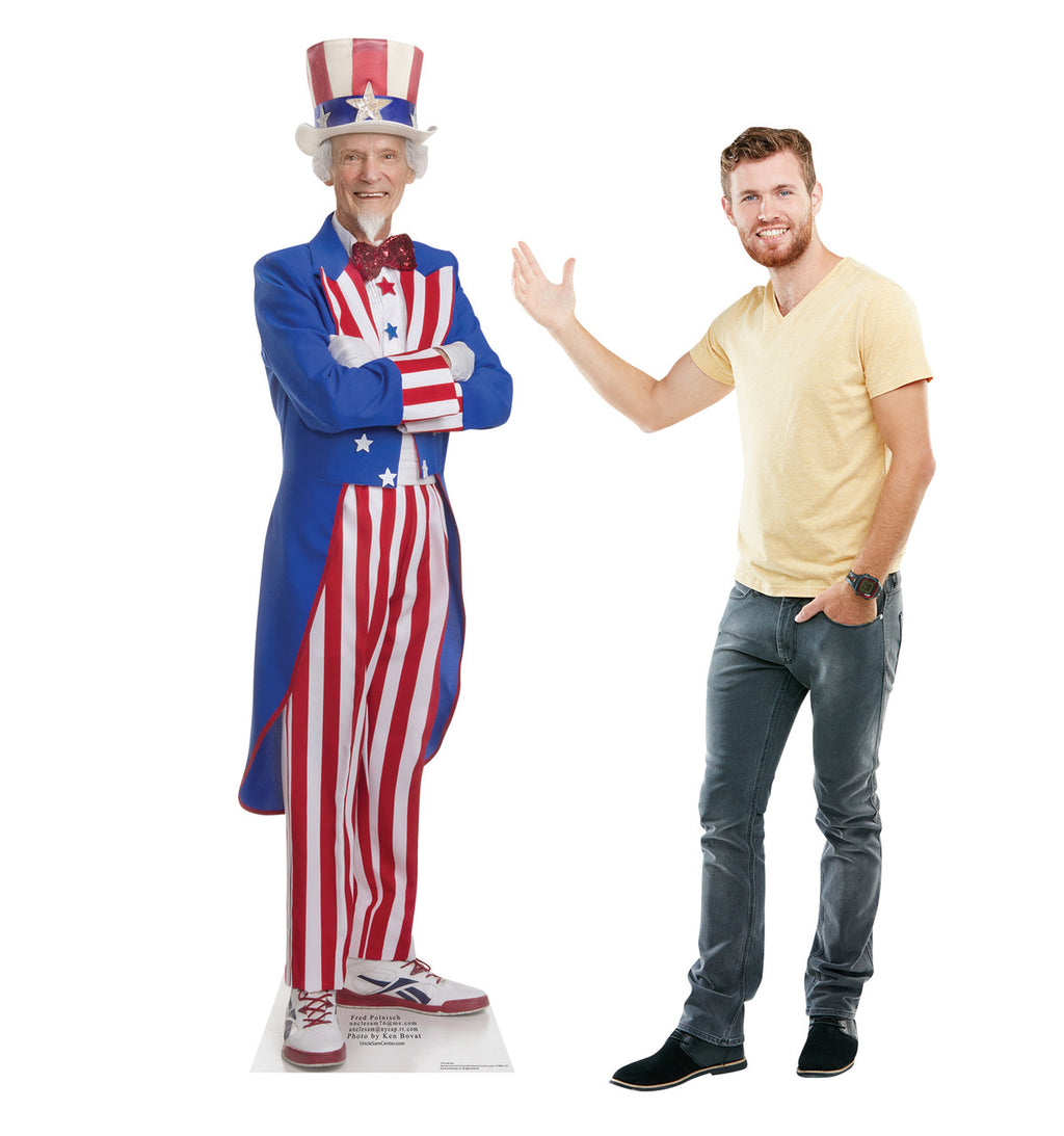 Uncle Sam Lifesize Cardboard Cutout with Model