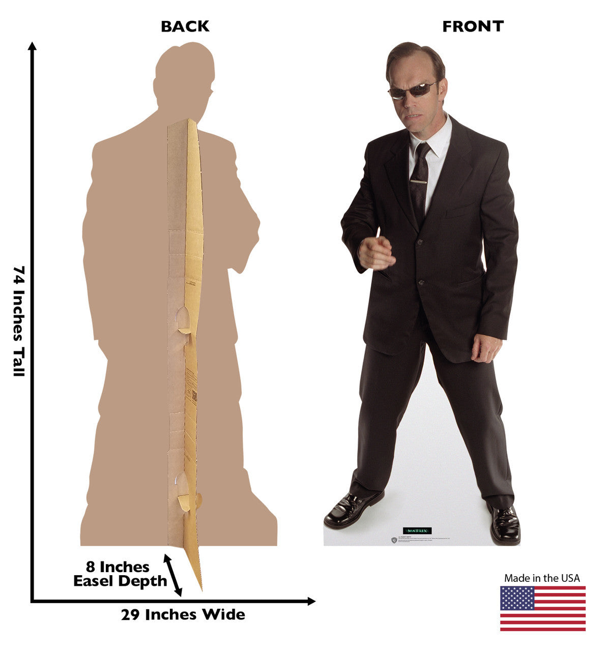 Agent Smith Life-Size Cutout - Bring The Matrix to Life!