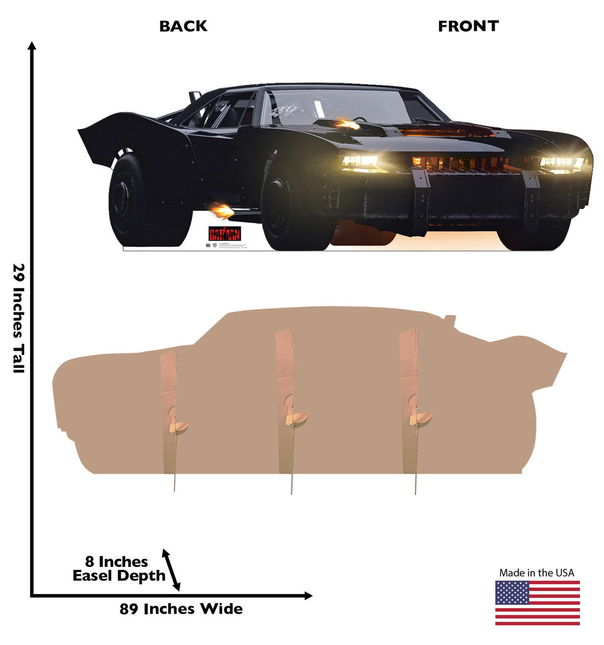 Dynamic Batmobile Standee