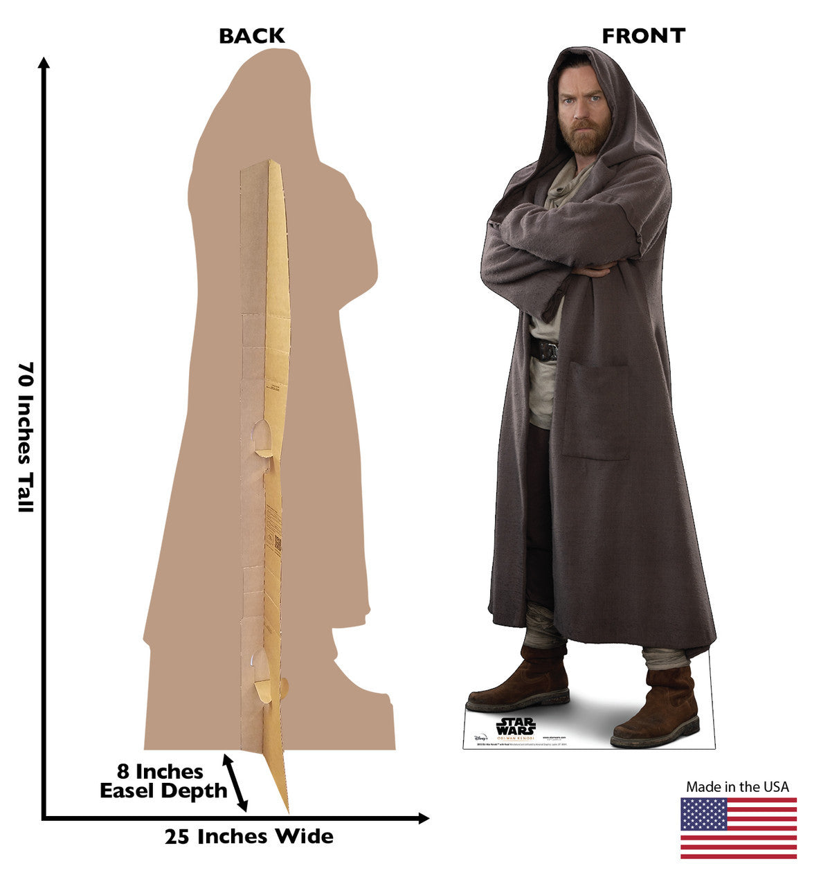 Obi-Wan Kenobi Hooded Cutout