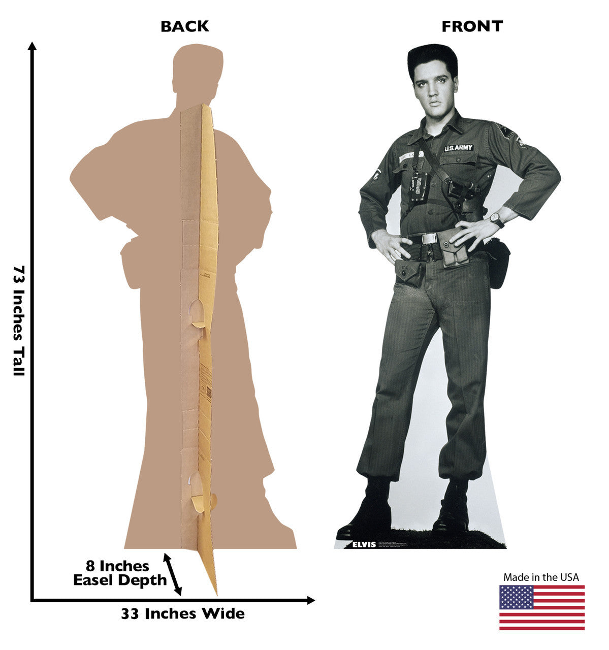 Elvis in Army Fatigues Standup