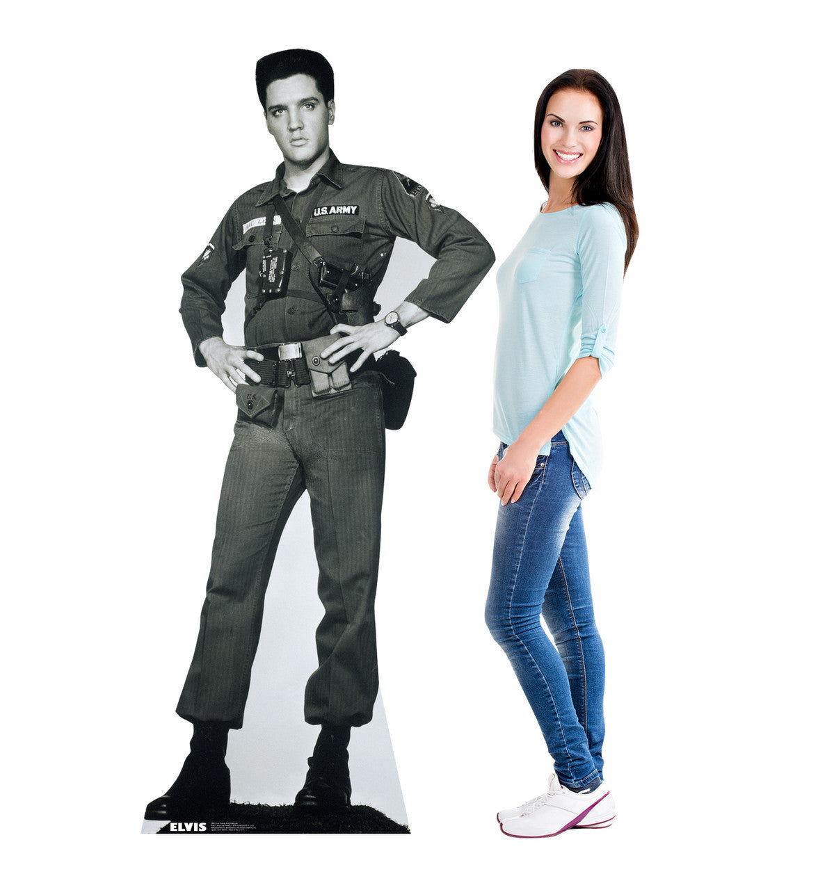 Elvis in Army Fatigues Standup