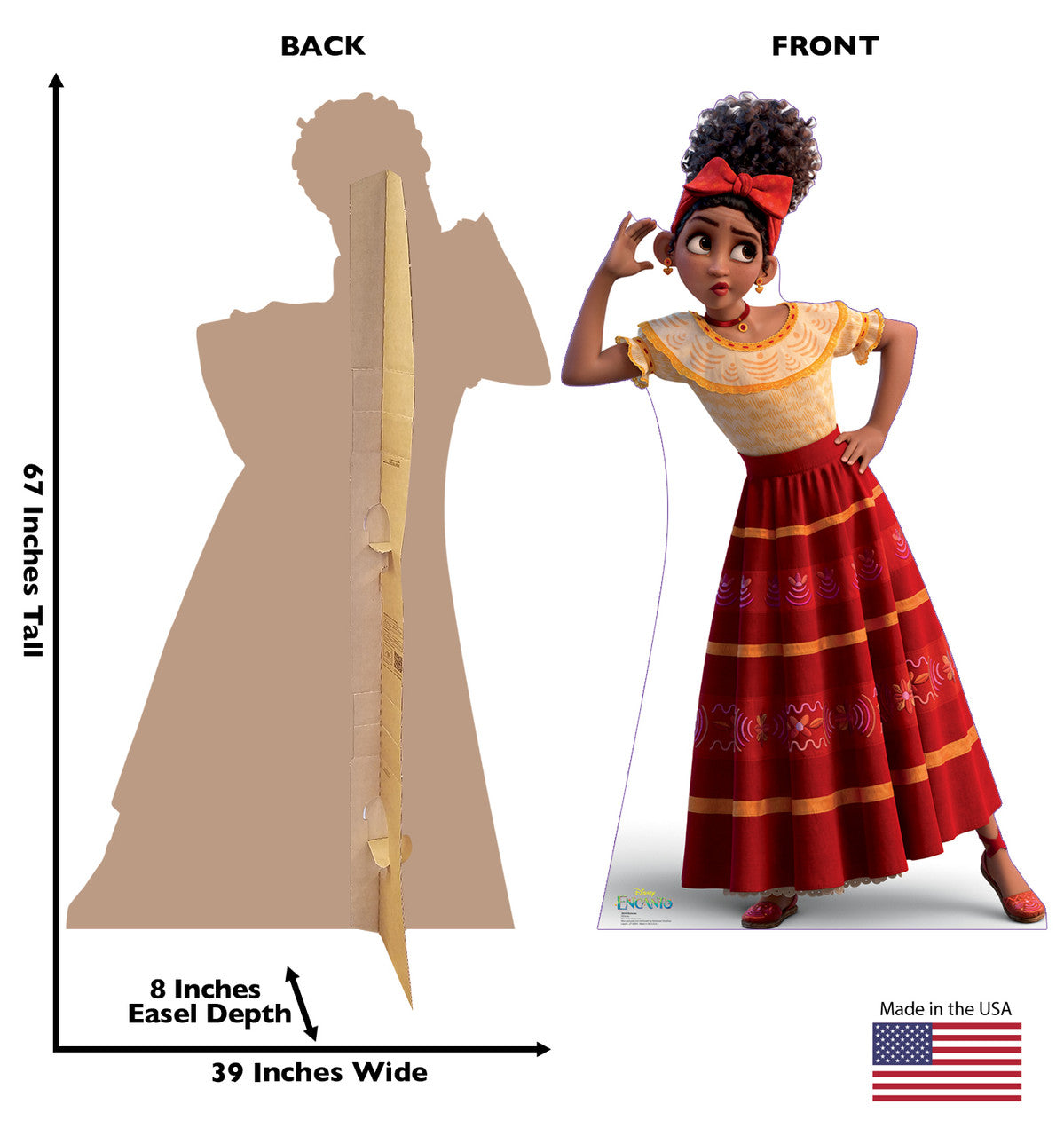 Dolores from Encanto Life-Sized Cardboard Cutout