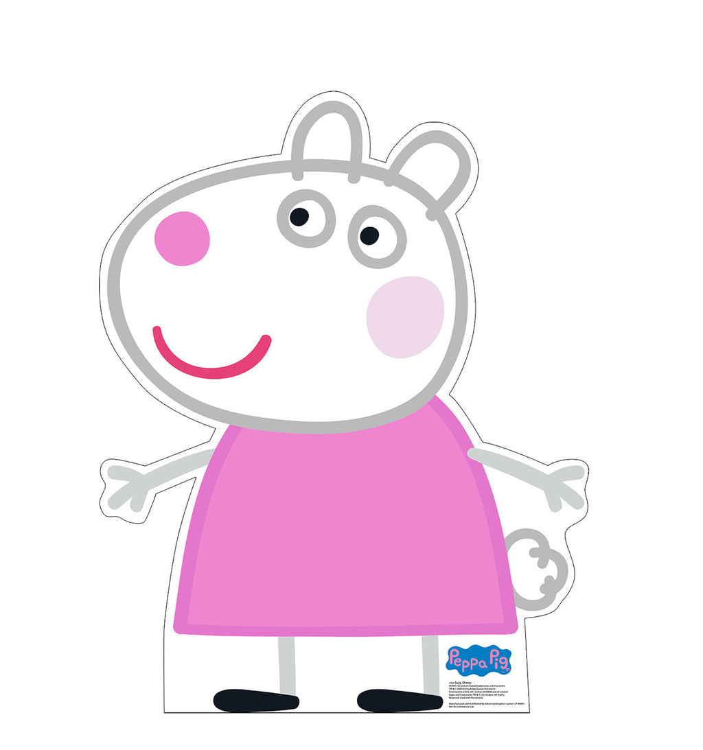 Suzy Sheep Life-Size Standee - Perfect for Peppa Pig Fans!