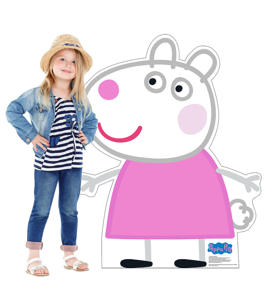 Suzy Sheep Life-Size Standee - Perfect for Peppa Pig Fans!