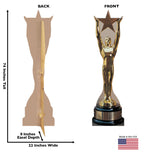 Oscar Star Award Lifesize Cardboard Cutout Dimensions