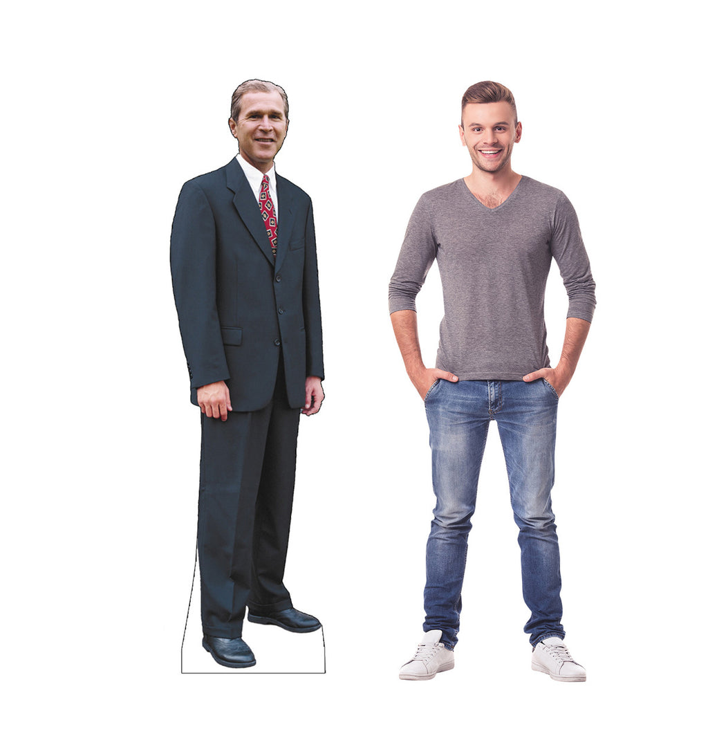 George W Bush Lifesize Cardboard cutout with Model