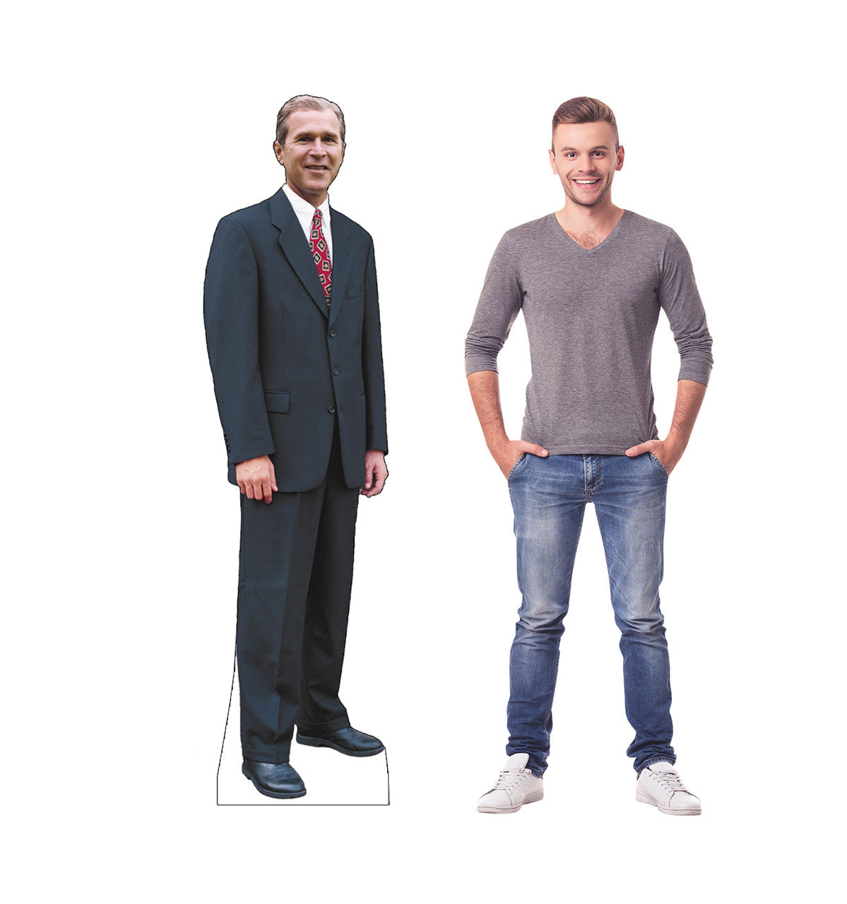 George W Bush Lifesize Cardboard cutout with Model