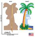 Palm Tree Lifesize Cardboard Cutout Dimensions