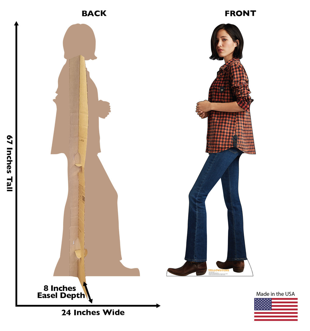 Monica from Yellowstone Life-Size Cutout