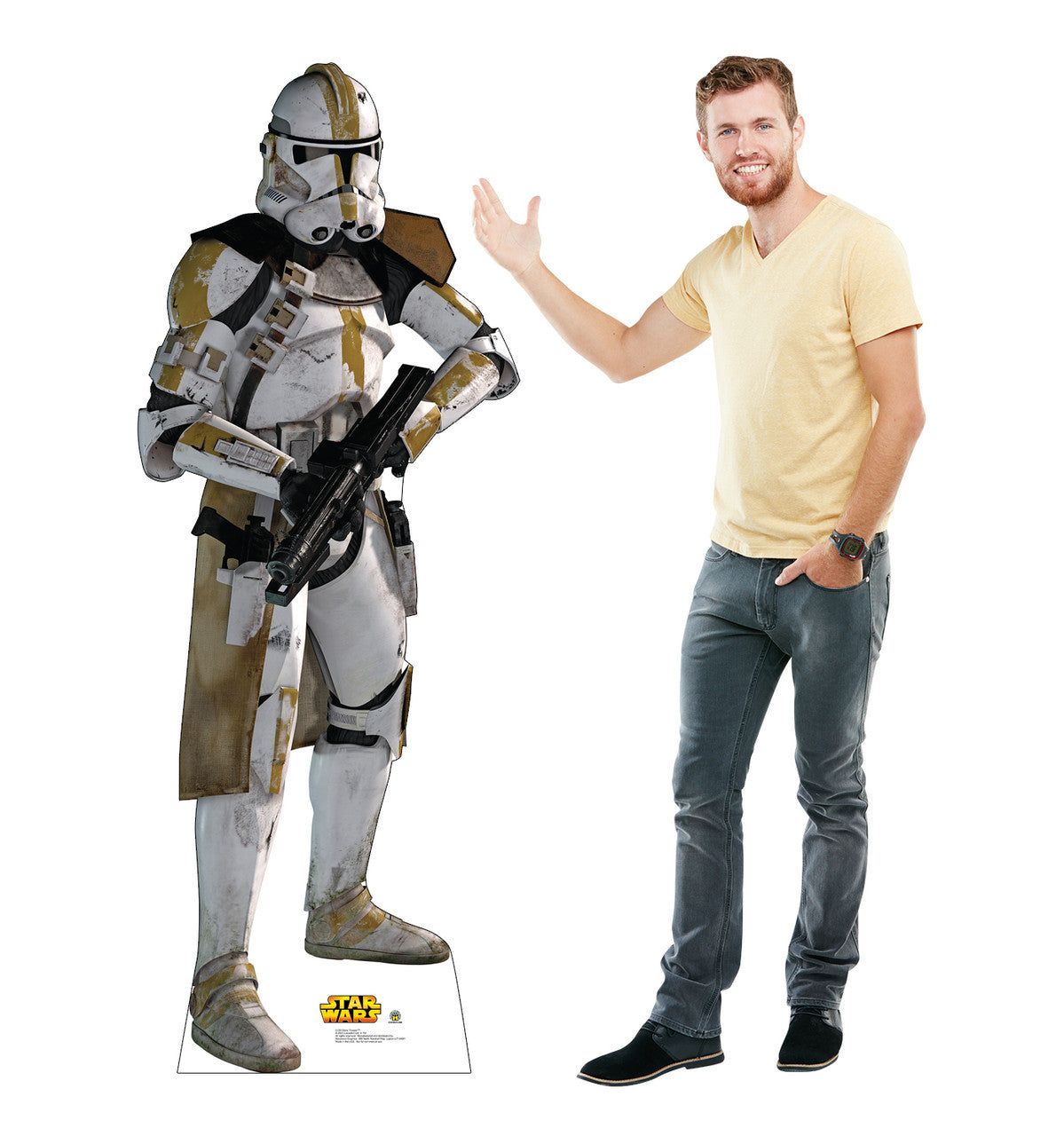 Clone Trooper Star Wars Lifesize Cardboard Cutout with Model