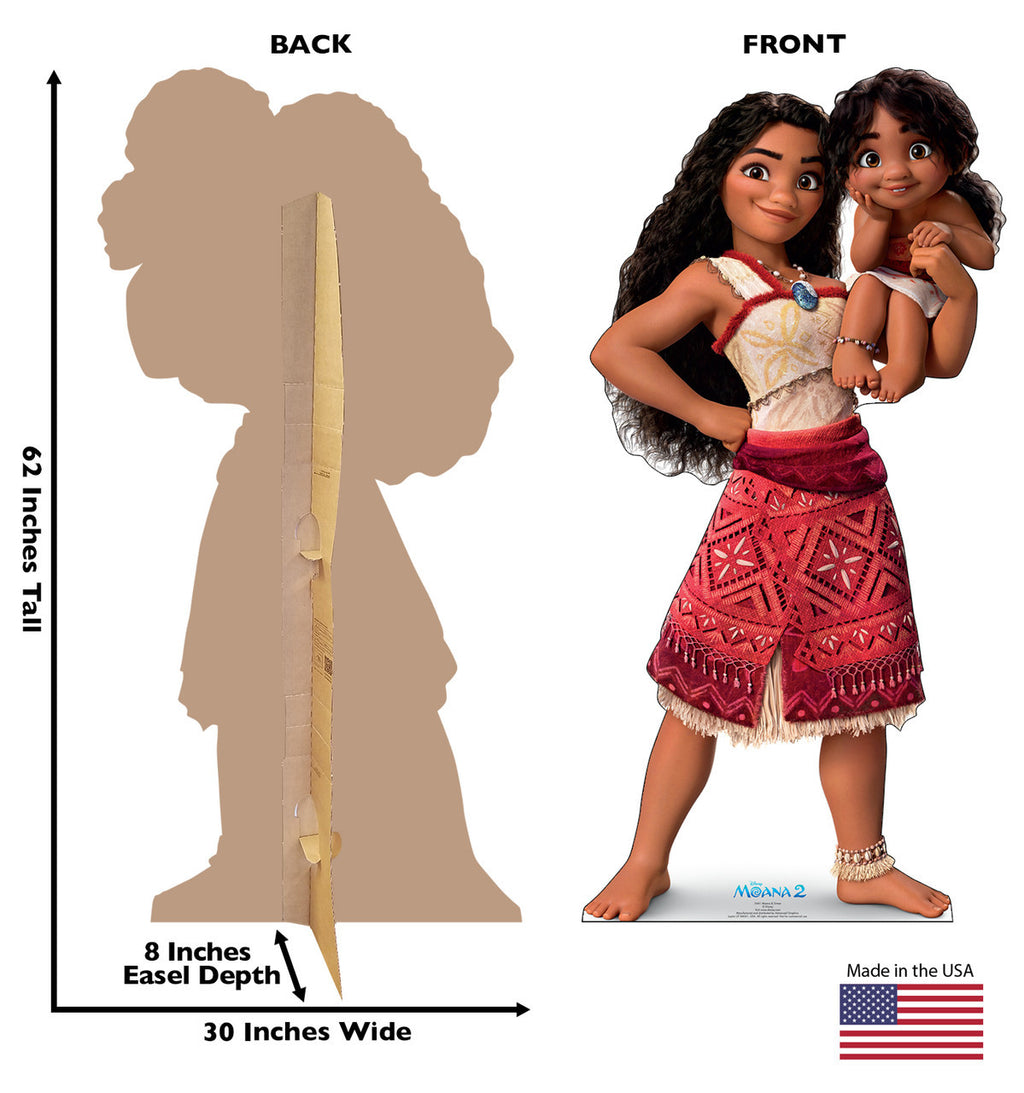 Moana & Simea Lifesize Standee Fun!