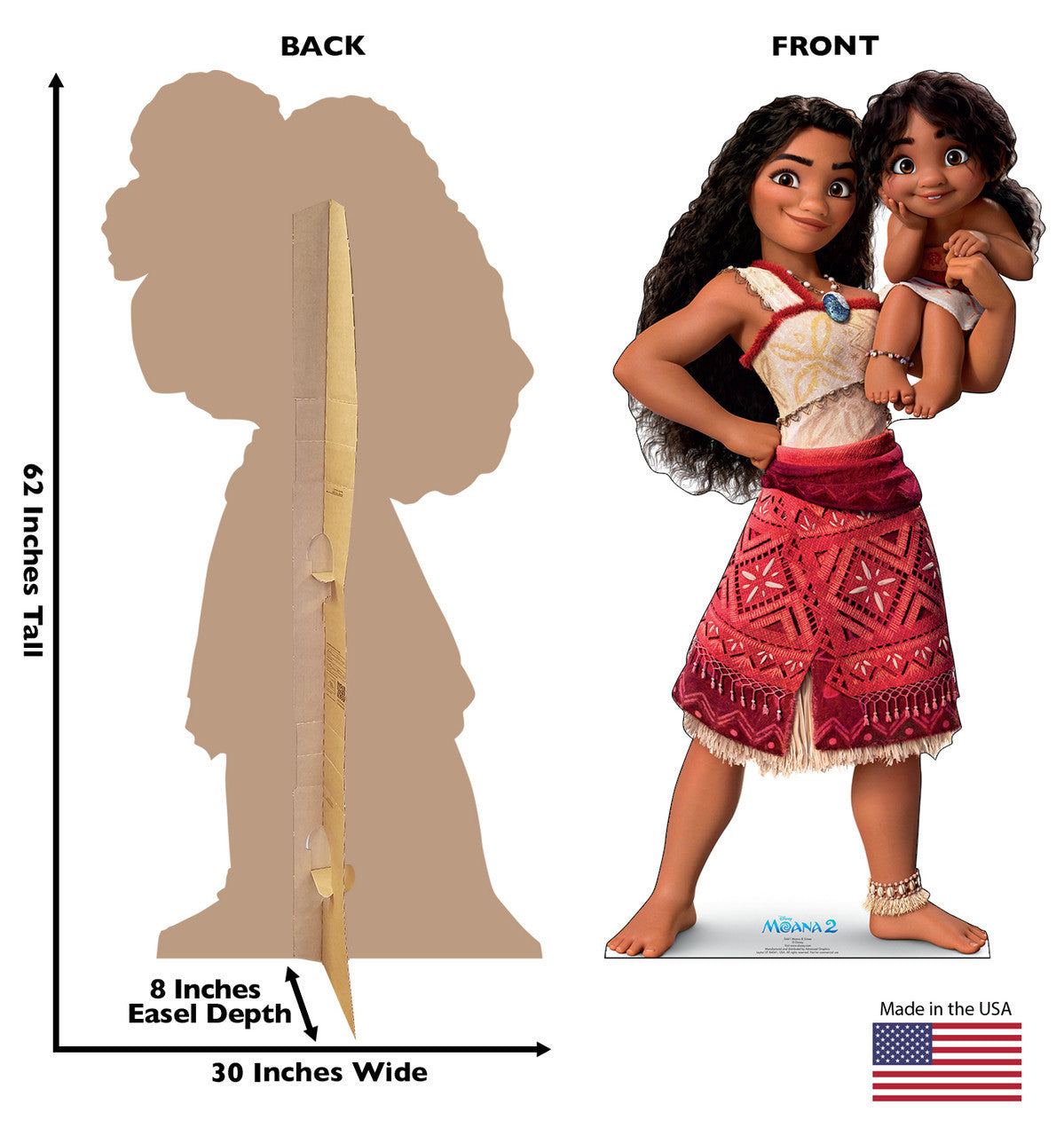 Moana & Simea Lifesize Standee Fun!
