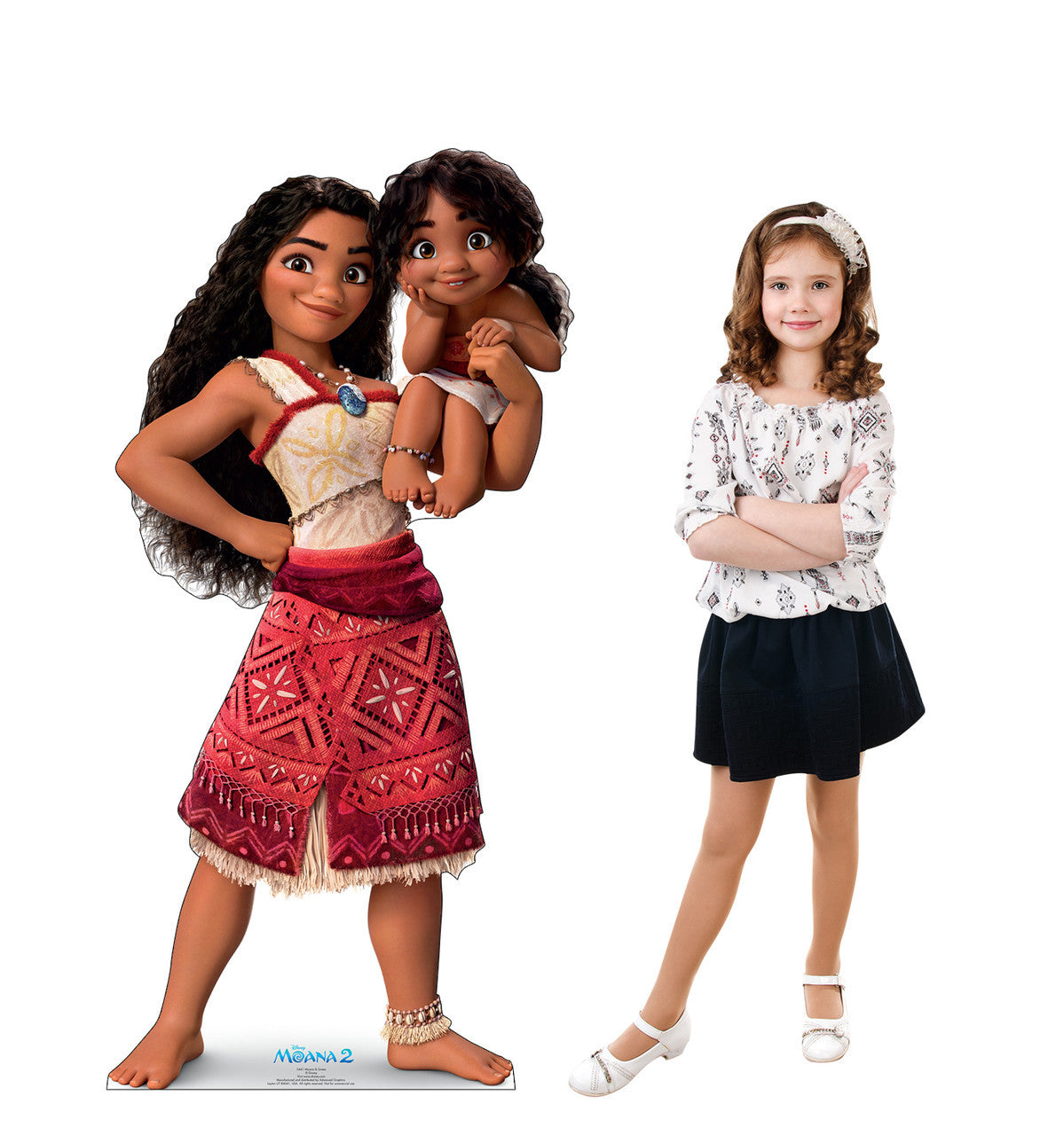 Moana & Simea Lifesize Standee Fun!