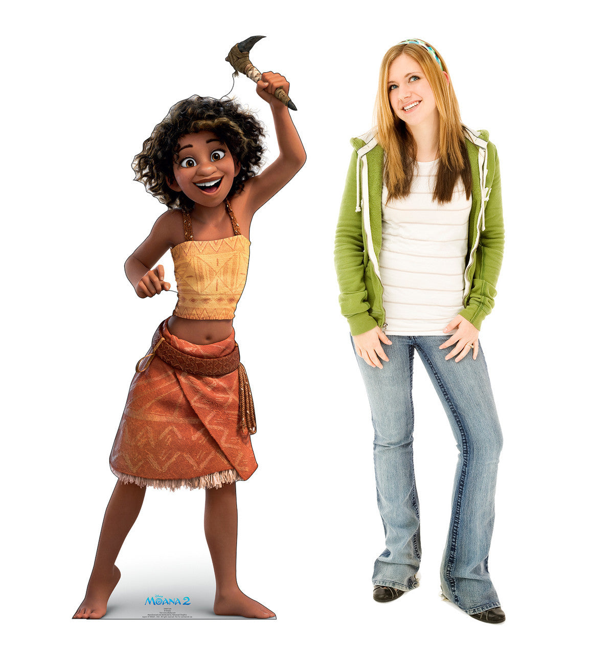 Lifelike Loto Cardboard Cutout from Moana 2