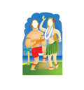 Hawaiian Couple with Ukulele Stand In Lifesize Cardboard Cutout