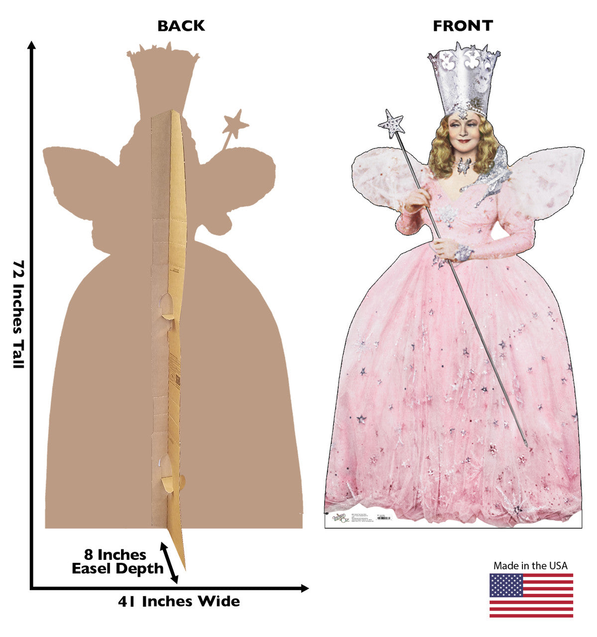 Glinda the Good Witch Lifesize Cardboard Cutout Dimensions