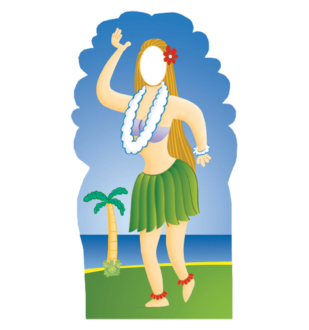 Hula Girl Standin Lifesize Cardboard Cutout