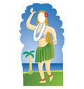Hula Girl Standin Lifesize Cardboard Cutout
