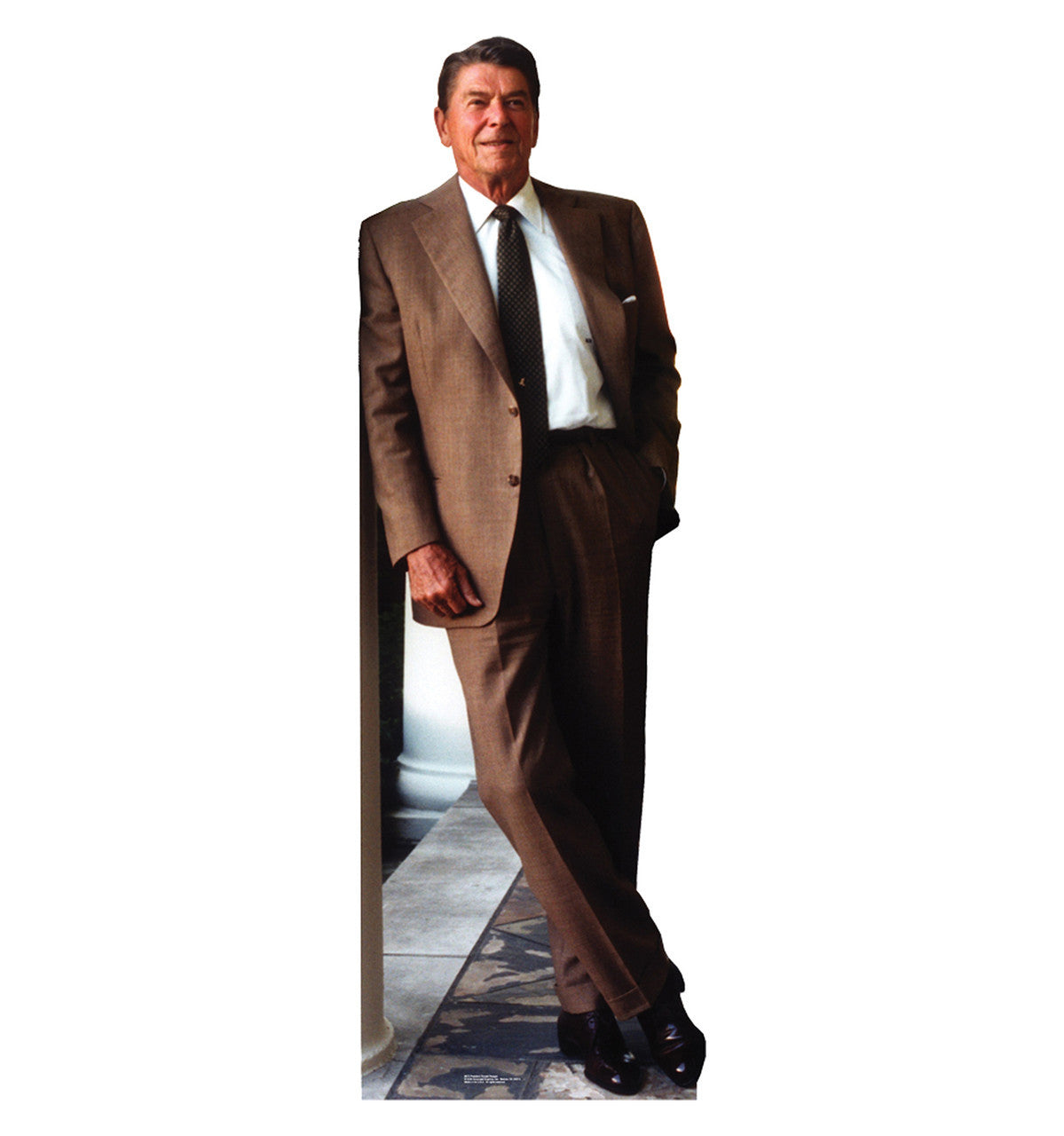 Ronald Reagan Brown Suit Lifesize Cardboard Cutout