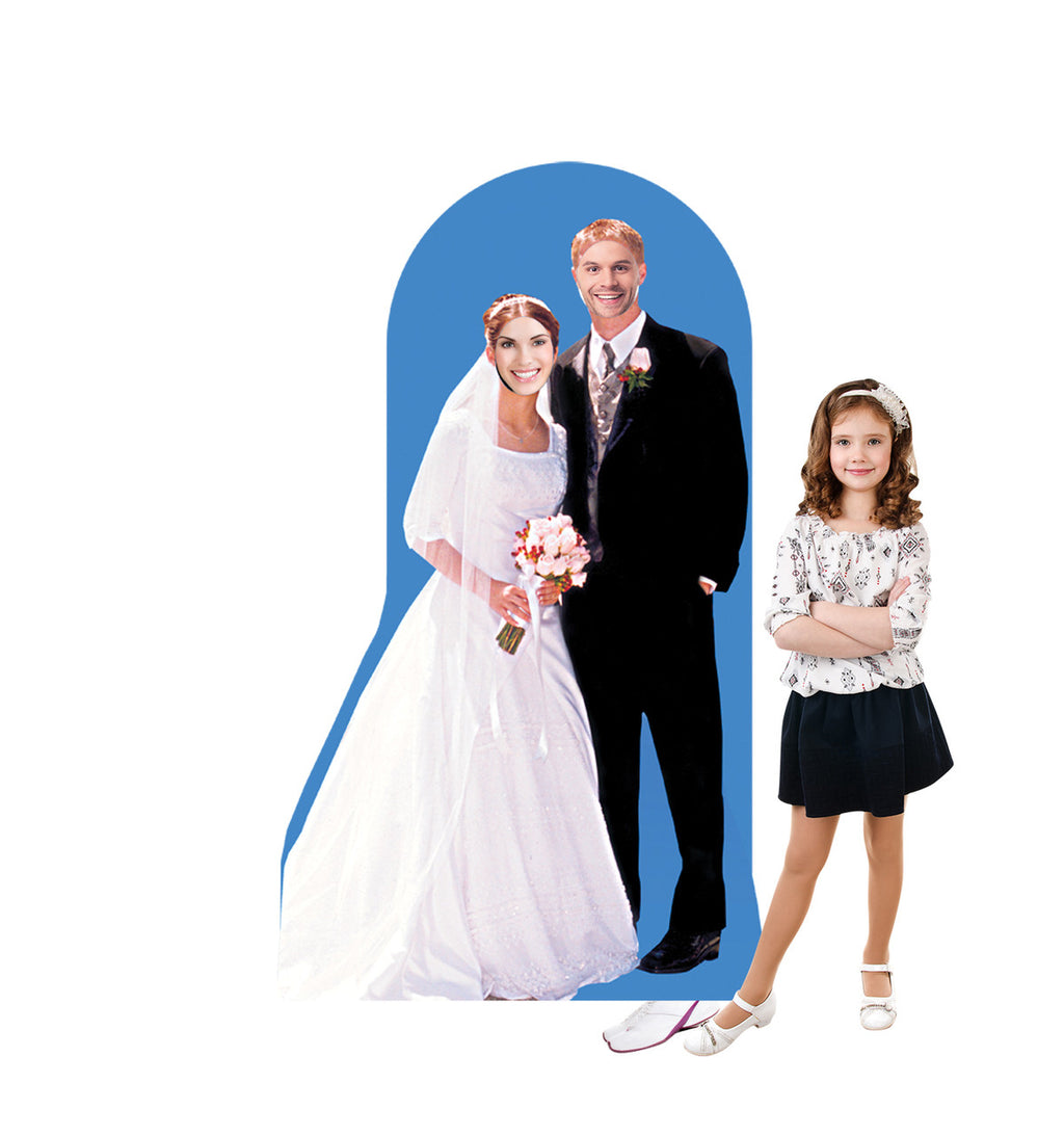 Bride and Groom Standin Lifesize Cardboard Cutout  with Model