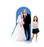Bride and Groom Standin Lifesize Cardboard Cutout  with Model