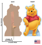 Winnie the Pooh Disney Lifesize Card board cutout Dimensions