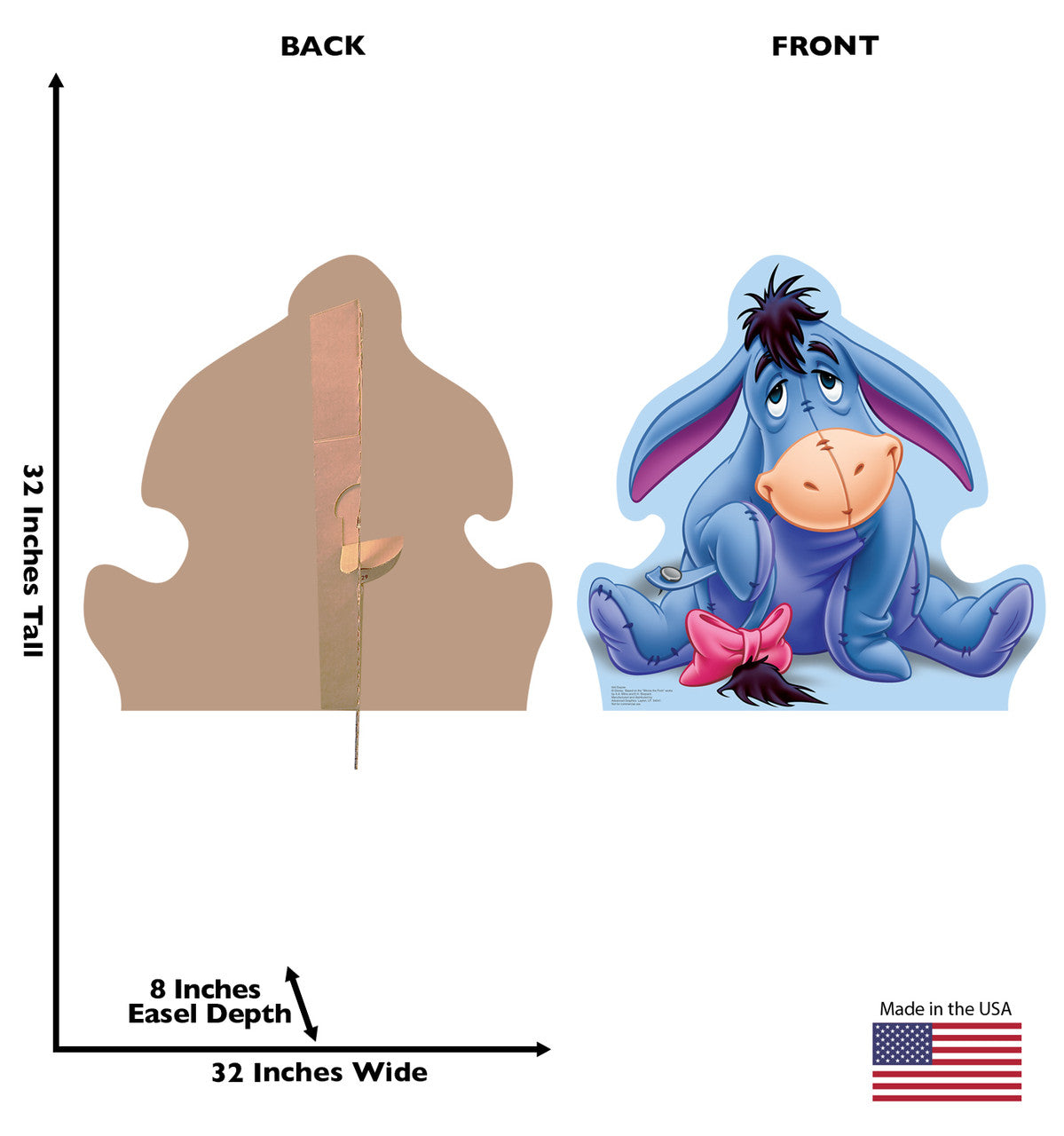 Eeyore Lifesize Cardboard Cutout Dimensions