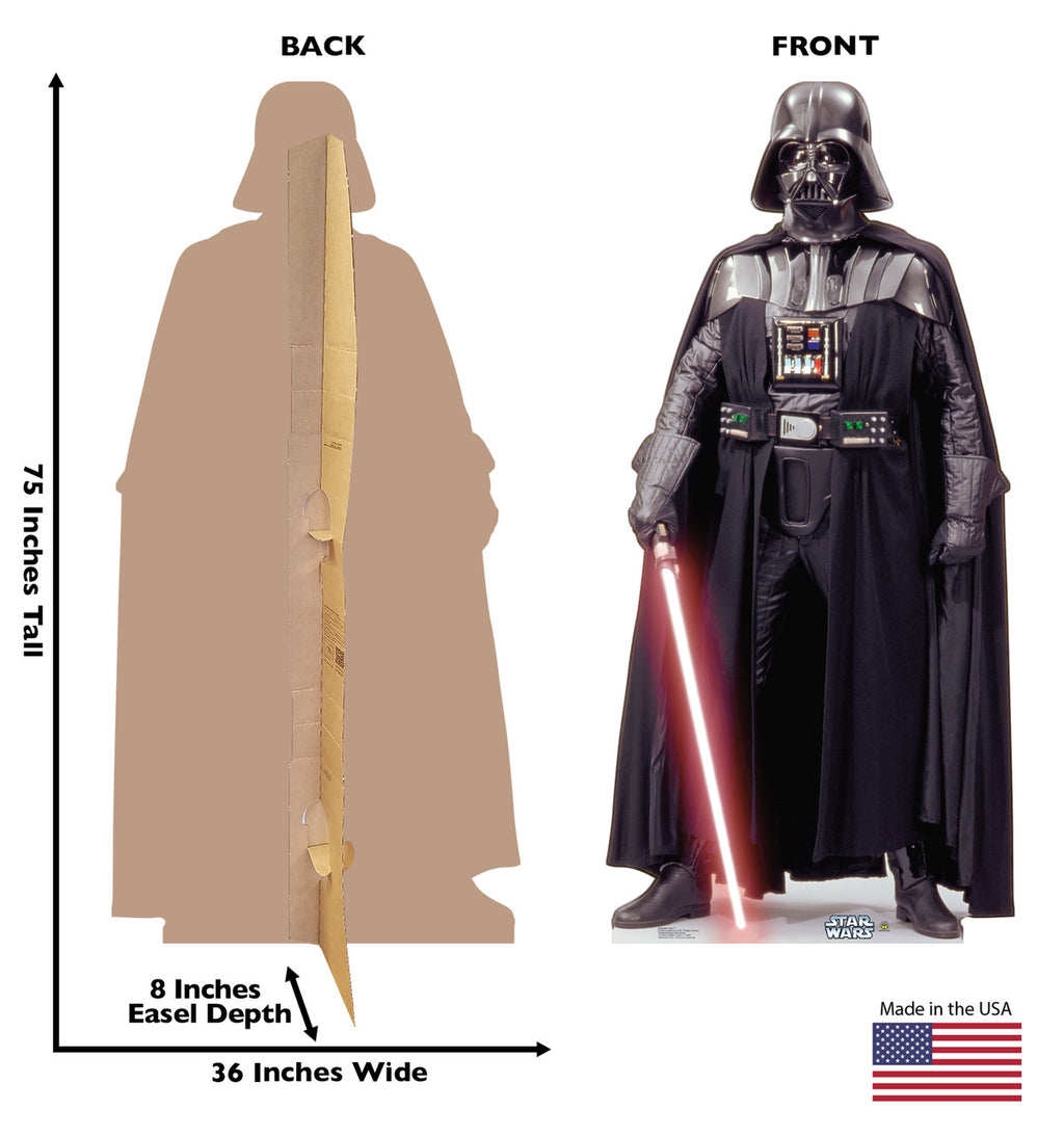 Darth Vader Star Wars Life size cardboard cutout dimensions