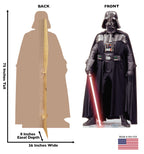 Darth Vader Star Wars Life size cardboard cutout dimensions
