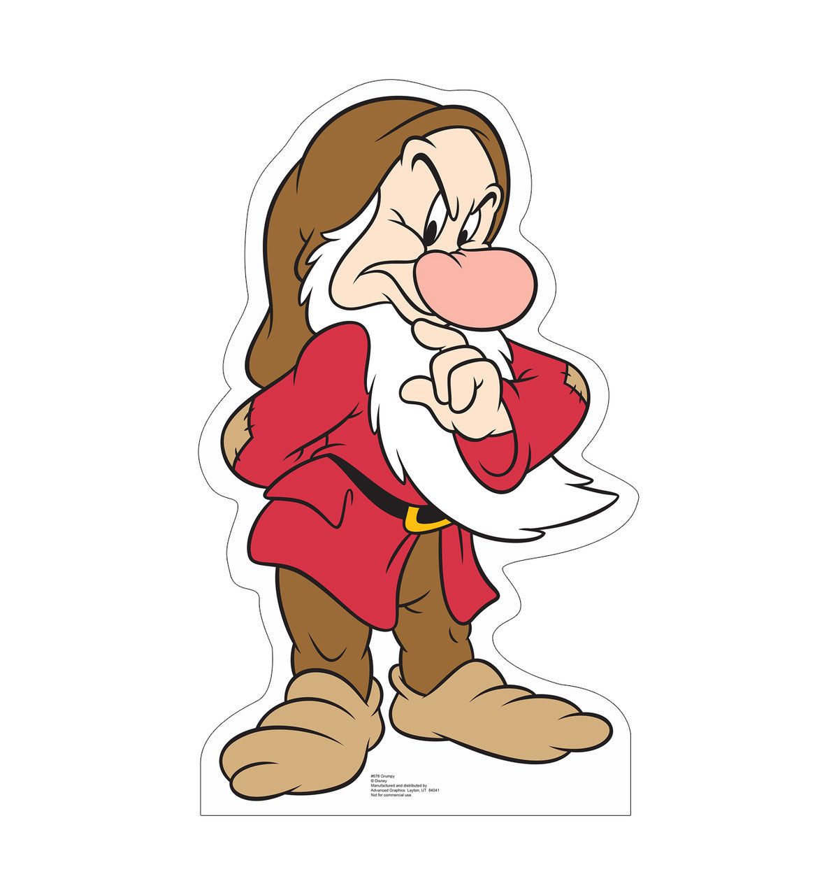 Grumpy Snow White and the seven dwarves Lifesize Cardboard cutout