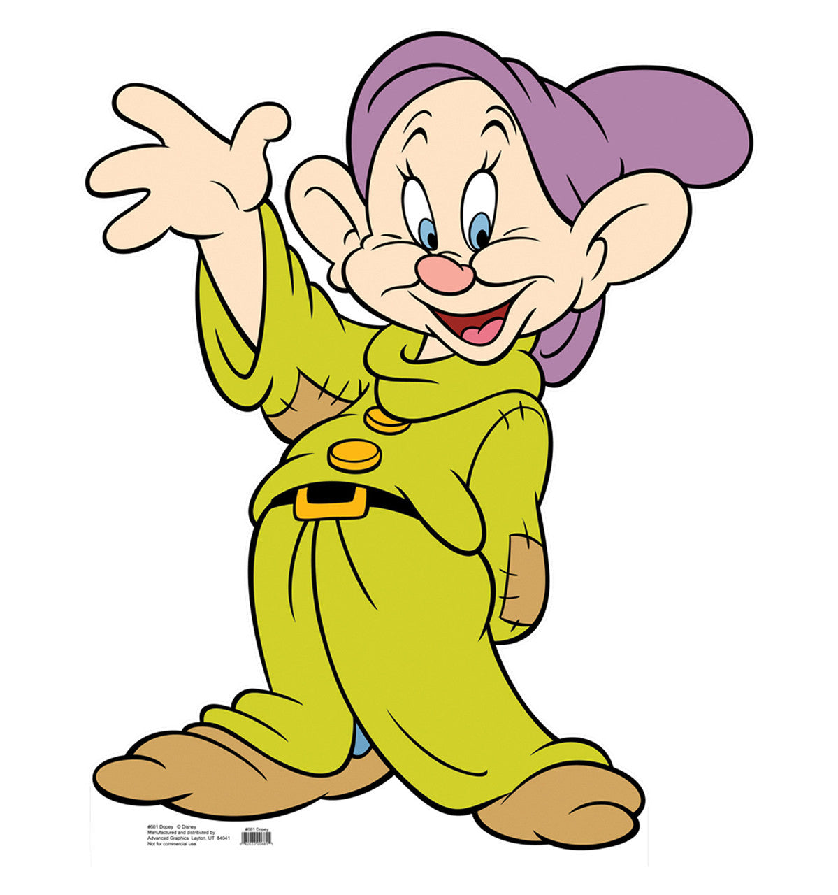 Dopey Lifesize Cardboard Standee