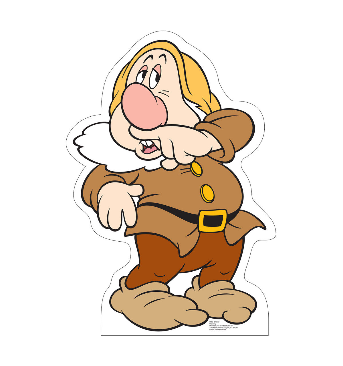 Sneezy Snow White and the Seven Dwarves Lifesize Cardboard Cutout