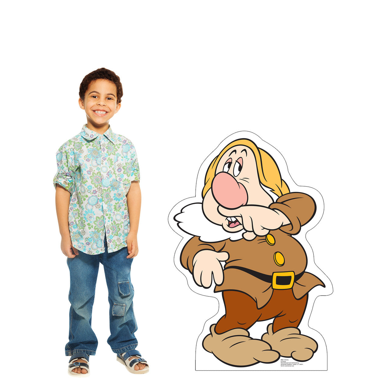 Sneezy Snow White and the Seven Dwarves Lifesize Cardboard Cutout with Model