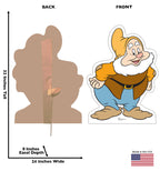 Happy Snow White and the Seven Dwarves Lifesize Cardboard Cutout Dimensions