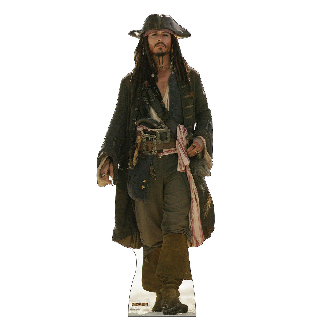 Captain Jack Sparrow Pirates of the Caribbean walking Lifesize Cardboard Cutout