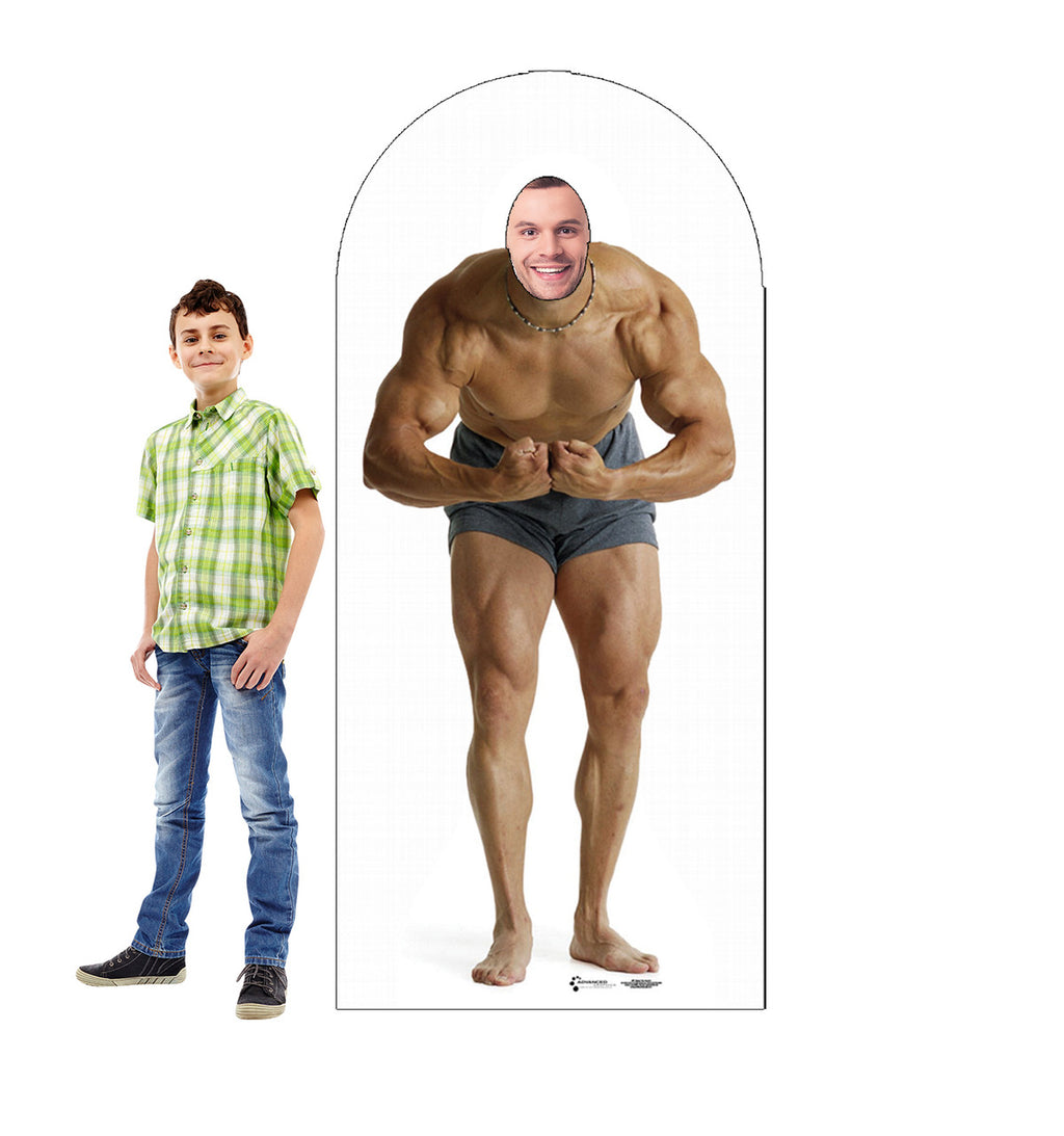 Muscle Man Standin Lifesize Cardboard Cutout with Model