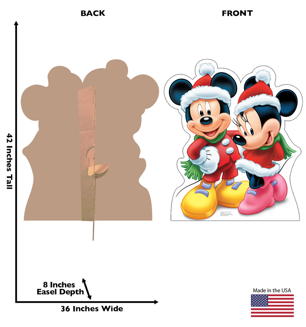 Mickey & Minnie Holiday Cheer Cutout