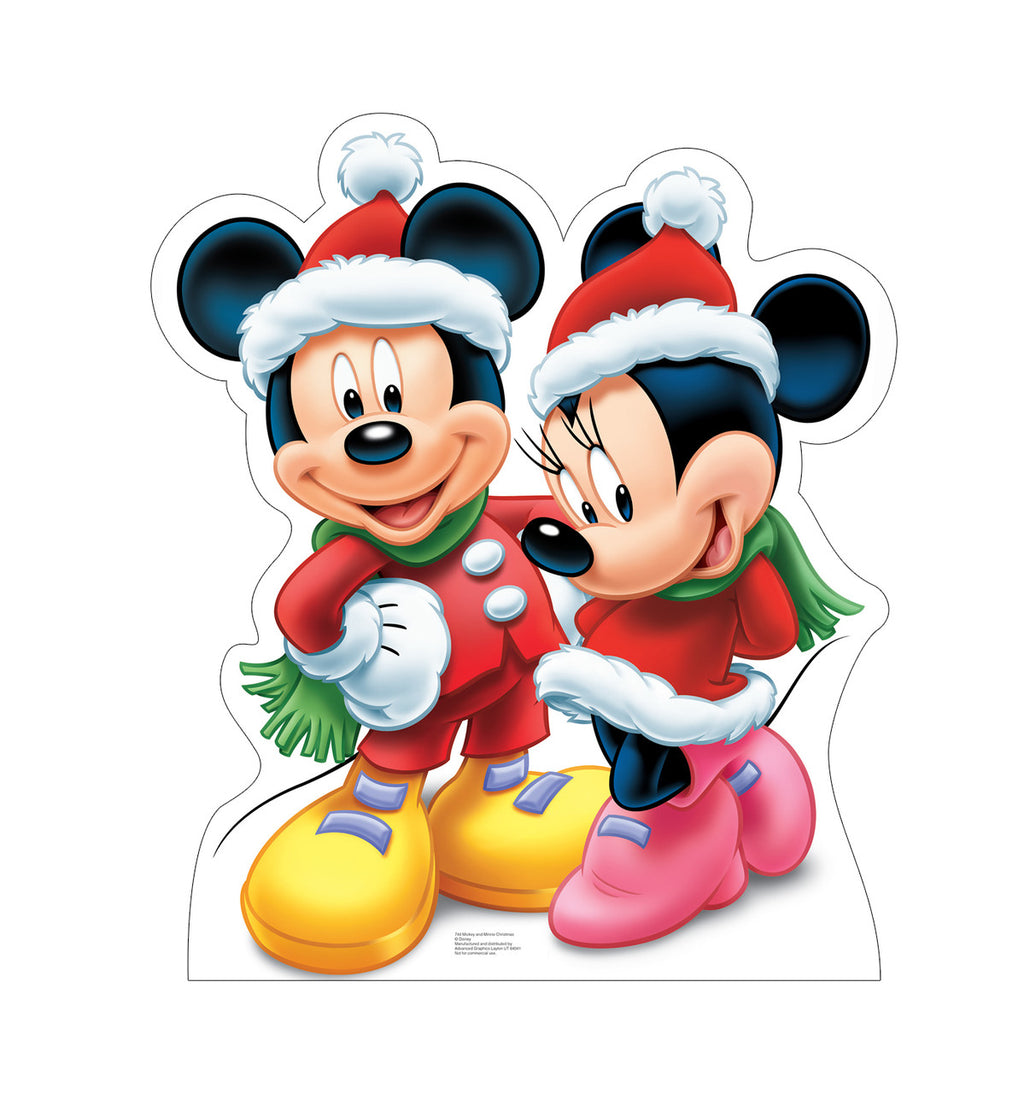 Mickey & Minnie Holiday Cheer Cutout