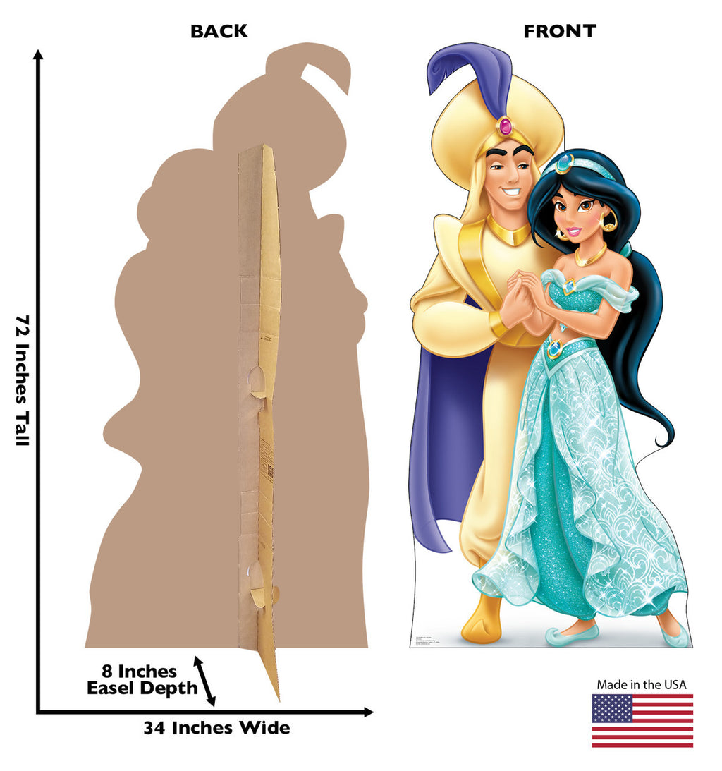Aladdin and Jasmine Life-Size Cutout