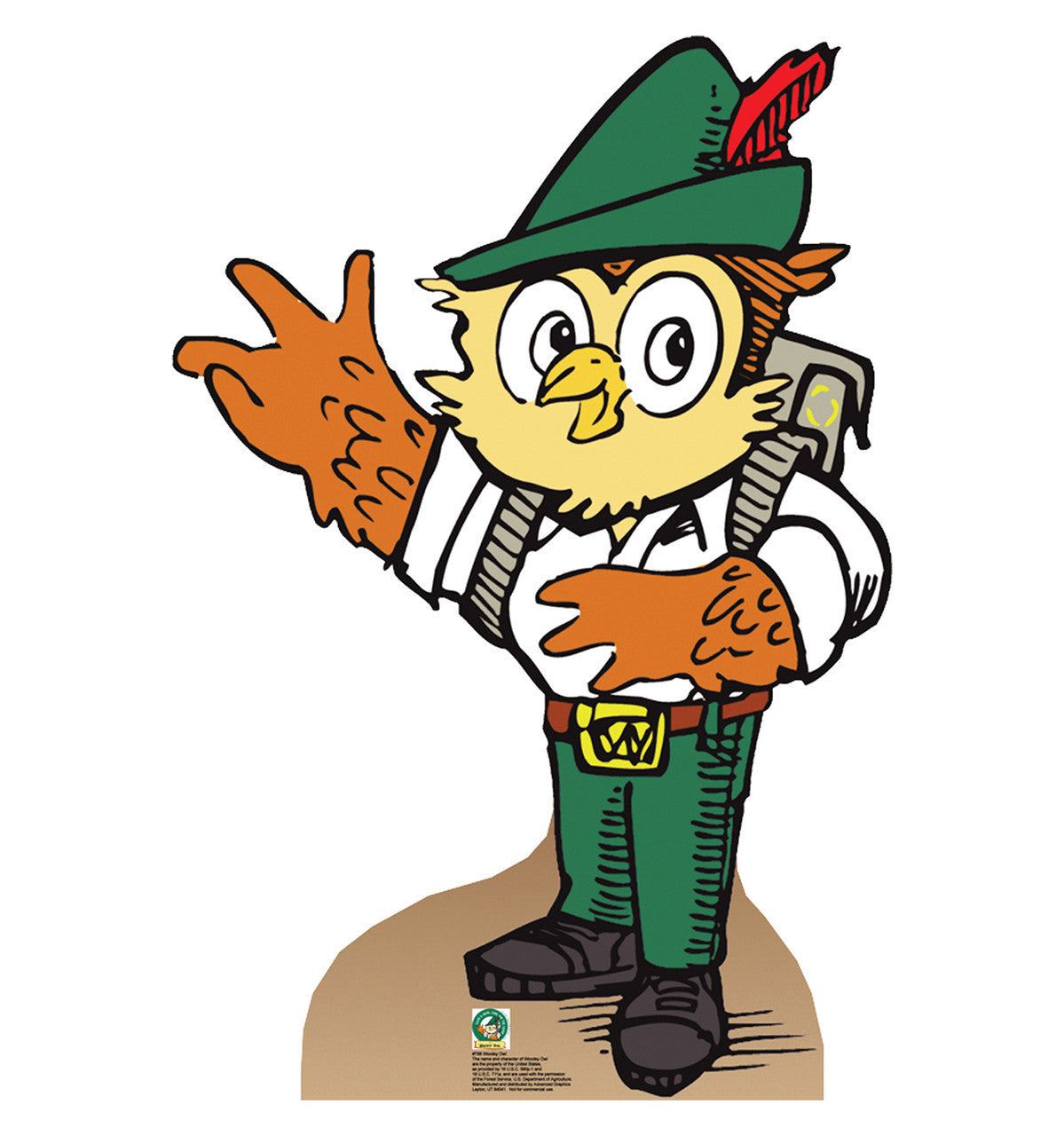 Woodsy Owl Lifesize Cardboard cutout