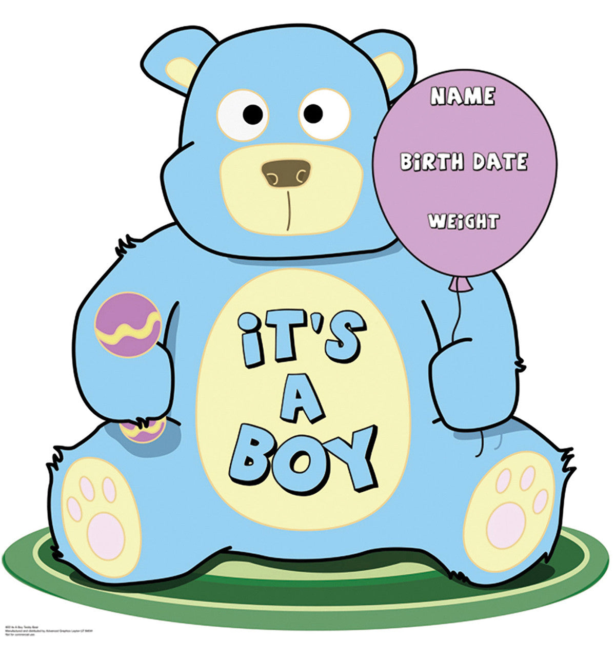 Adorable Teddy Bear Cutout for Celebrations