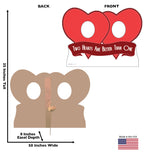 Valentine standin Lifesize Cardboard cutout dimensions