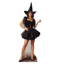 Glitter Witch Lifesize Cardboard Cutout