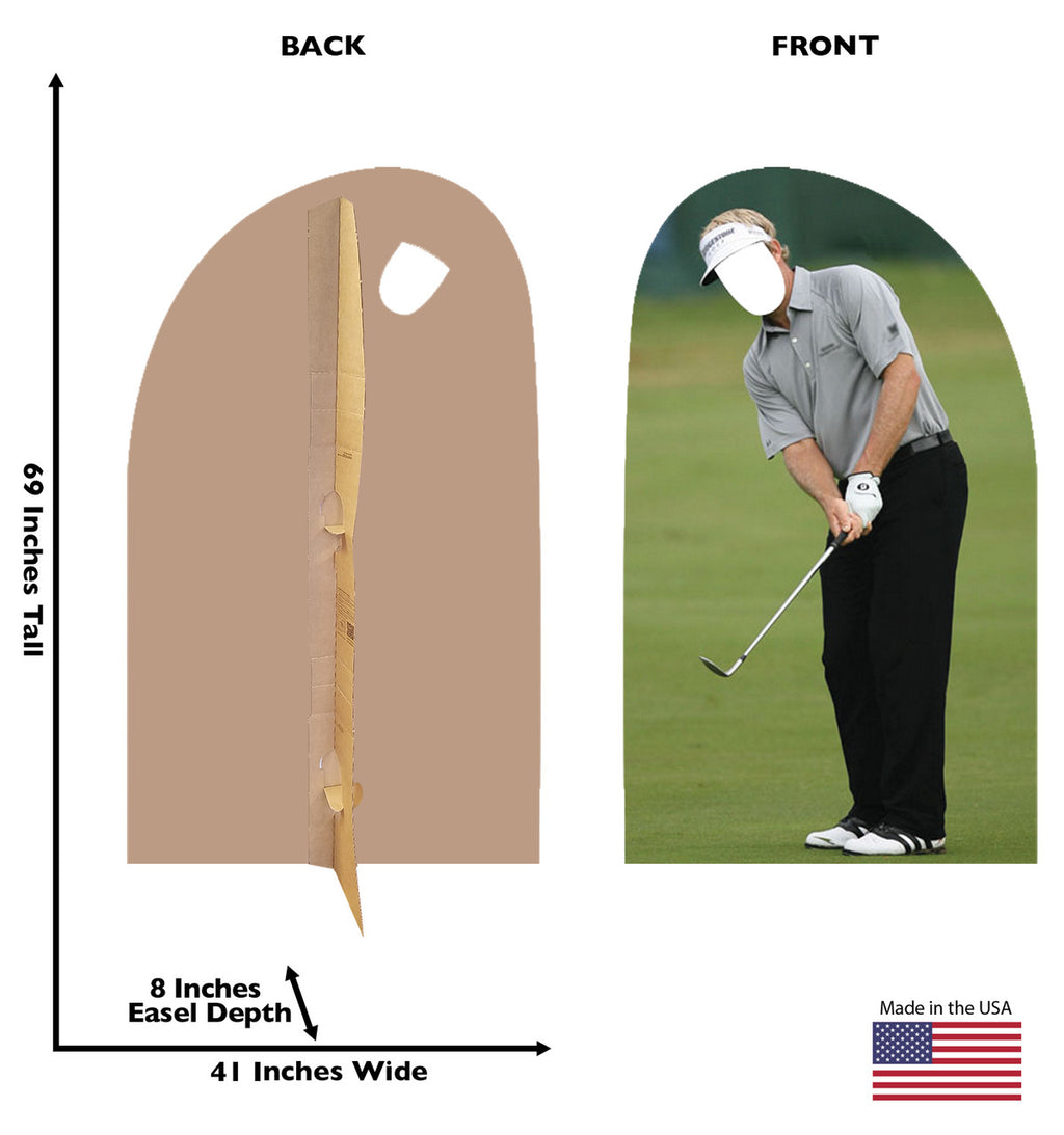 Golfer Stand In Lifesize Cardboard Cutout Dimensions